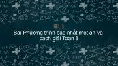 Toán 8 Chương 3 Bài 2: Phương trình bậc nhất một ẩn và cách giải