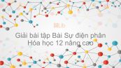 Giải bài tập SGK Hóa 12 Nâng cao Bài 22: Sự điện phân