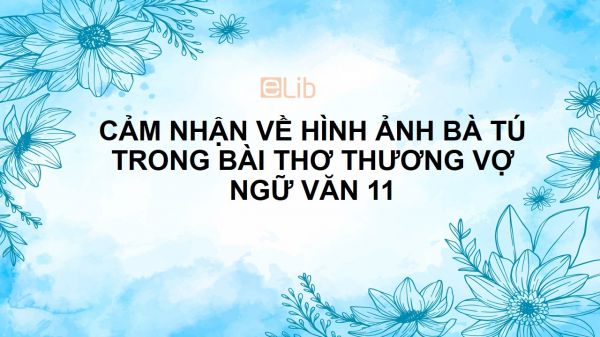 Cảm nhận về hình ảnh bà Tú trong bài thơ Thương vợ