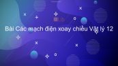 Lý 12 Bài 13: Các mạch điện xoay chiều