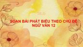 Soạn bài Phát biểu theo chủ đề Ngữ văn 12 siêu ngắn