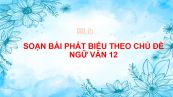 Soạn bài Phát biểu theo chủ đề đầy đủ Ngữ văn 12 tóm tắt