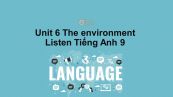Unit 6 lớp 9: The environment-Listen
