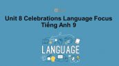 Unit 8 lớp 9: Celebrations-Language Focus