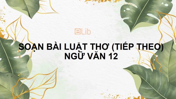 Soạn bài Luật thơ (tiếp theo) Ngữ văn 12 đầy đủ