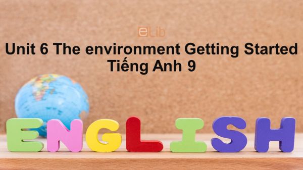 Unit 6 lớp 9: The environment-Getting Started