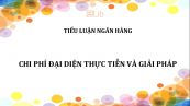 Tiểu luận: Chi phí đại diện Thực tiễn và giải pháp