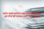 Hợp đồng chuyển nhượng quyền sử dụng đất