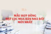 Hợp đồng đặt cọc mua bán nhà đất