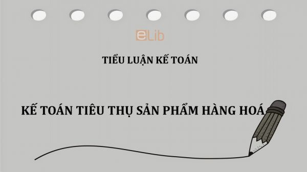 Tiểu luận: Kế toán tiêu thụ sản phẩm hàng hoá