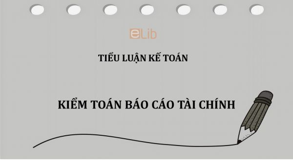 Tiểu luận: Kiểm toán báo cáo tài chính
