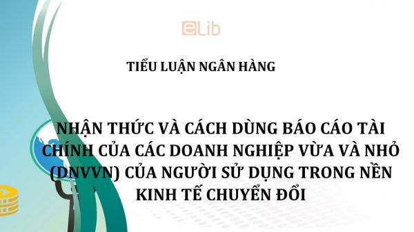 Tiểu luận: Nhận thức và cách dùng báo cáo tài chính của các doanh nghiệp vừa và nhỏ  của người sử dụng trong nền kinh tế chuyển đổi