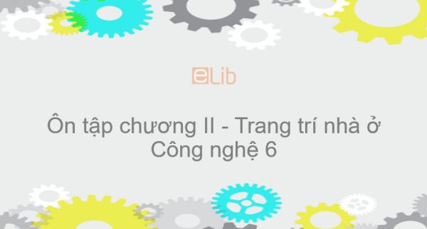 Công nghệ 6 Ôn tập chương II: Trang trí nhà ở