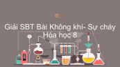 Giải bài tập SBT Hóa 8 Bài 28: Không khí- Sự cháy