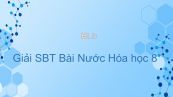 Giải bài tập SBT Hóa 8 Bài 36: Nước