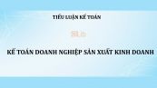 Tiểu luận: Kế toán doanh nghiệp sản xuất kinh doanh