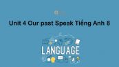 Unit 4 lớp 8: Our past-Speak