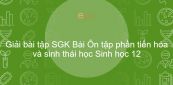 Giải bài tập SGK Sinh học 12 Bài 47: Ôn tập phần tiến hóa và sinh thái học