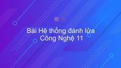 Công nghệ 11 Bài 29: Hệ thống đánh lửa