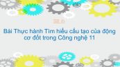 Công nghệ 11 Bài 31: Thực hành Tìm hiểu cấu tạo của động cơ đốt trong