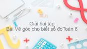 Giải bài tập SGK Toán 7 Bài 5: Vẽ góc cho biết số đo