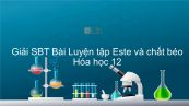 Giải bài tập SBT Hóa 12 Bài 4: Luyện tập: Este và chất béo