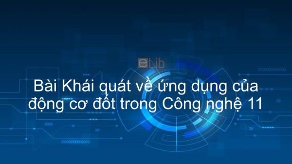 Công nghệ 11 Bài 32: Khái quát về ứng dụng của động cơ đốt trong