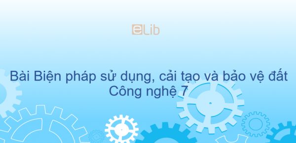 Công nghệ 7 Bài 6: Biện pháp sử dụng, cải tạo và bảo vệ đất