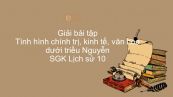 Giải bài tập SGK Lịch Sử 10 Bài 25: Tình hình chính trị, kinh tế, văn hóa dưới triều Nguyễn