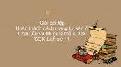Giải bài tập SGK Lịch Sử 10 Bài 33: Hoàn thành cách mạng tư sản ở châu Âu và Mĩ giữa thế kỉ XIX