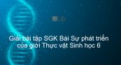 Giải bài tập SGK Sinh học 6 Bài 44: Sự phát triển của giới Thực vật
