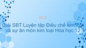 Giải bài tập SBT Hóa 12 Bài 23: Luyện tập Điều chế kim loại và sự ăn mòn kim loại