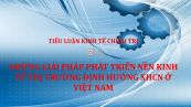 Tiểu luận: Những giải pháp phát triển nền kinh tế thị trường định hướng XHCN ở Việt Nam