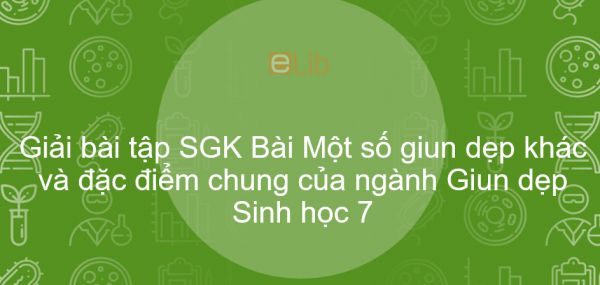 Giải bài tập SGK Sinh học 7 Bài 12: Một số giun dẹp khác và đặc điểm chung của ngành Giun dẹp