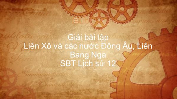 Giải bài tập SBT Lịch Sử 12 Bài 2: Liên Xô và các nước Đông Âu, Liên Bang Nga