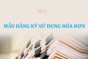 Mẫu đăng ký sử dụng hóa đơn