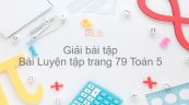 Giải bài tập SGK Toán 5 Bài: Luyện tập trang 79