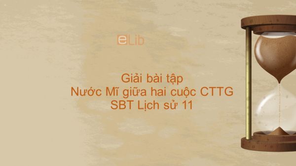 Giải bài tập SBT Lịch Sử 11 Bài 13: Nước Mĩ giữa hai cuộc CTTG