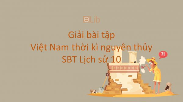 Giải bài tập SBT Lịch Sử 10 Bài 13: Việt Nam thời kì nguyên thủy