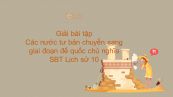 Giải bài tập SBT Lịch Sử 10 Bài 34: Các nước tư bản chuyển sang giai đoạn đế quốc chủ nghĩa