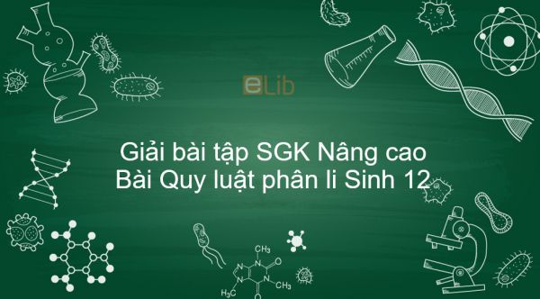 Giải bài tập SGK Sinh 12 Nâng cao Bài 11: Quy luật phân li