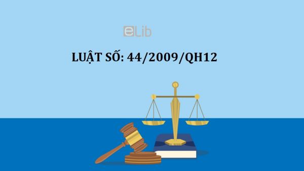 Luật sửa đổi bổ sung một số điều của luật giáo dục số 44/2009/QH12