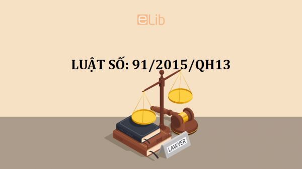 Luật bộ luật dân sự số 91/2015/QH13