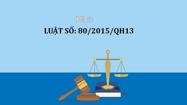 Luật ban hành văn bản quy phạm pháp luật số 80/2015/QH13