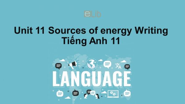 Unit 11 lớp 11: Sources of energy-Writing