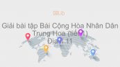 Giải bài tập SGK Địa lí 11 Bài 10: Tự nhiên, dân cư và tình hình phát triển kinh tế Trung Quốc