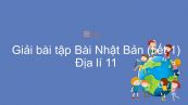 Giải bài tập SGK Địa lí 11 Bài 9: Tự nhiên, dân cư và tình hình phát triển kinh tế Nhật Bản