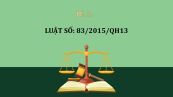 Luật ngân sách Nhà Nước số 83/2015/QH13