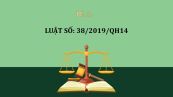 Luật quản lý thuế số 38/2019/QH14