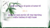 Luận văn ThS: Quản lý nhà nước về thị trường viễn thông ở Việt Nam
